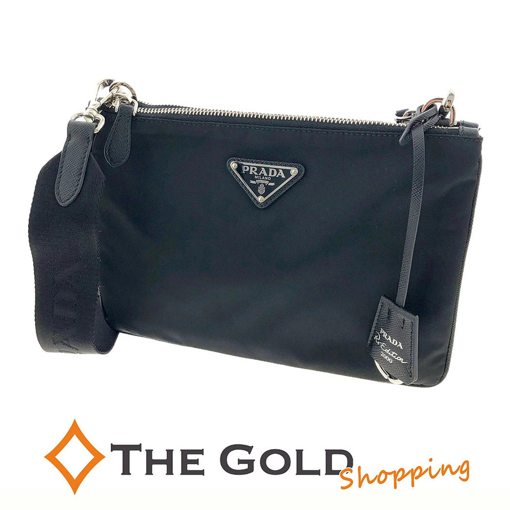 Prada Re Edition Pouch Shoulder Bag Black